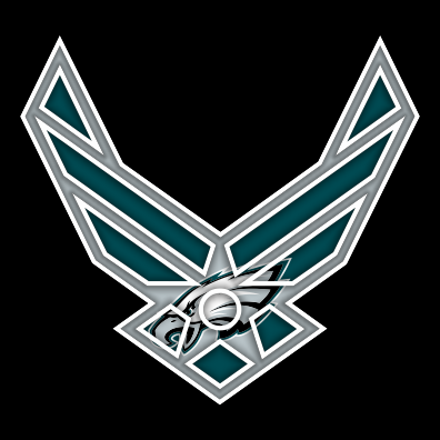 Airforce Philadelphia Eagles logo iron on paper